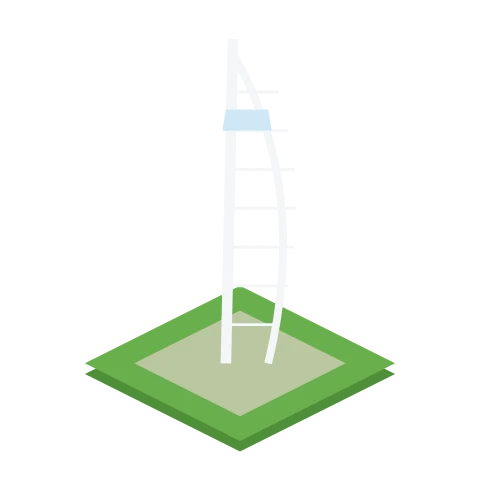 Spinnaker Tower as it appears on the Sim Britain map