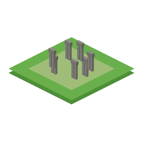 Stonehenge as it appears on the Sim Britain map